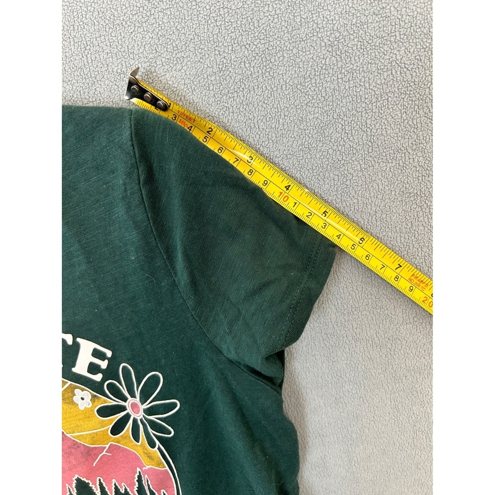 SO The Favorite Tee Girls Large 10/12 Green Elevate Your Mind Graphic T-Shirt - Picture 5 of 6